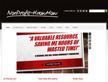 Tablet Screenshot of nonprofit-knowhow.com